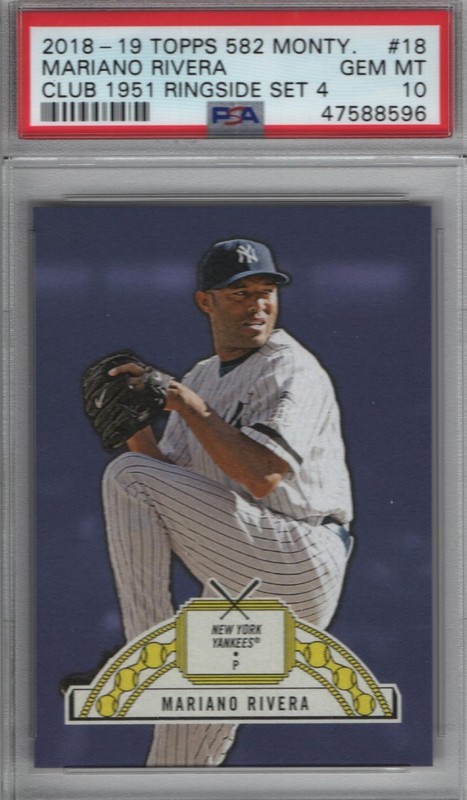 Mariano Rivera 2018-2019 Ringside # 18 Montgomery Set 4 PSA 10 HOF 2019