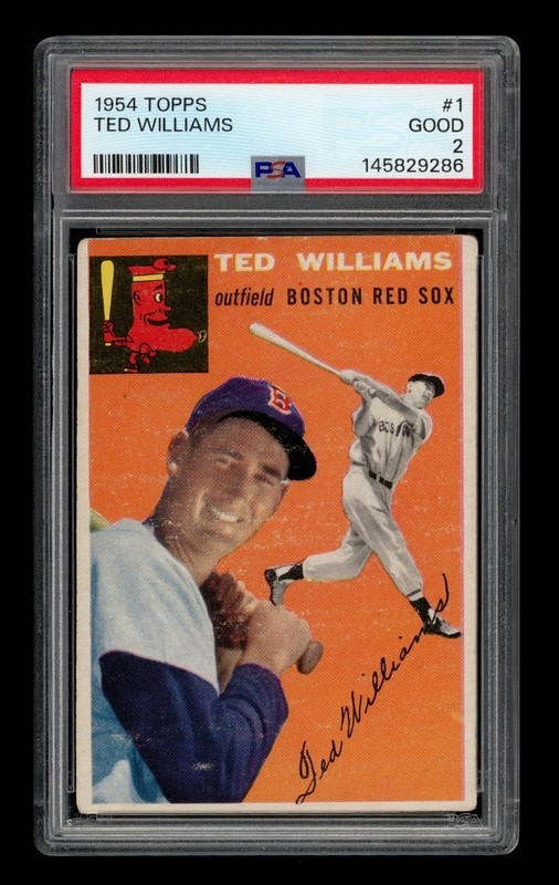 1954 Topps Set-Break # 1 Ted Williams PSA 2 GOOD