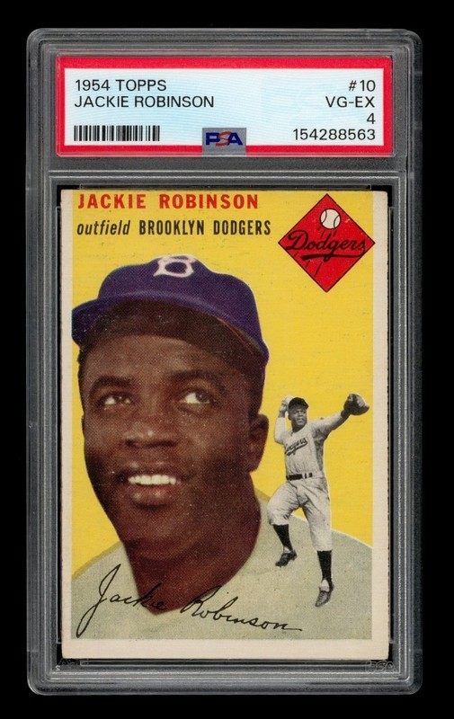 1954 Topps Set-Break # 10 Jackie Robinson PSA 4 VG-EX