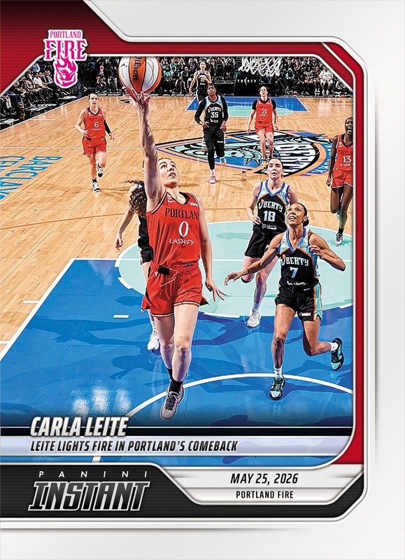 2026 Panini Instant WNBA #91 Carla Leite Portland Fire PRESALE