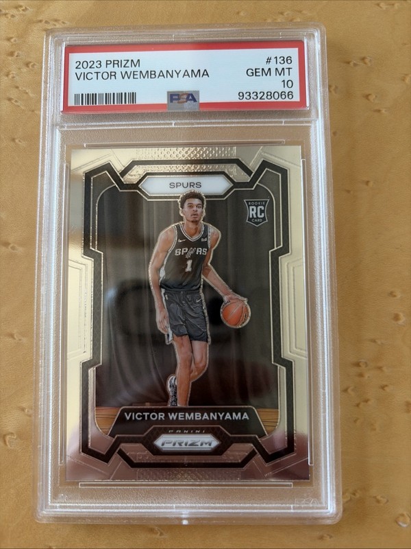 2023 Prizm Victor Wembanyama PSA 10 Gem Mint Rookie Card RC #136