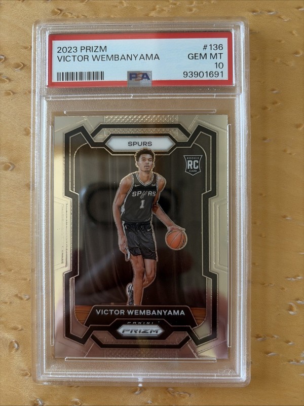 2023 Prizm Victor Wembanyama PSA 10 Gem Mint Rookie Card RC #136
