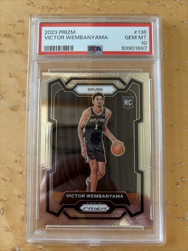 2023 Prizm Victor Wembanyama PSA 10 Gem Mint Rookie Card RC #136