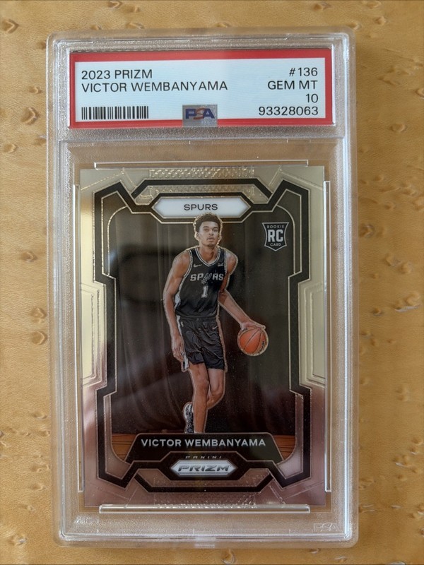 2023 Prizm Victor Wembanyama PSA 10 Gem Mint Rookie Card RC #136