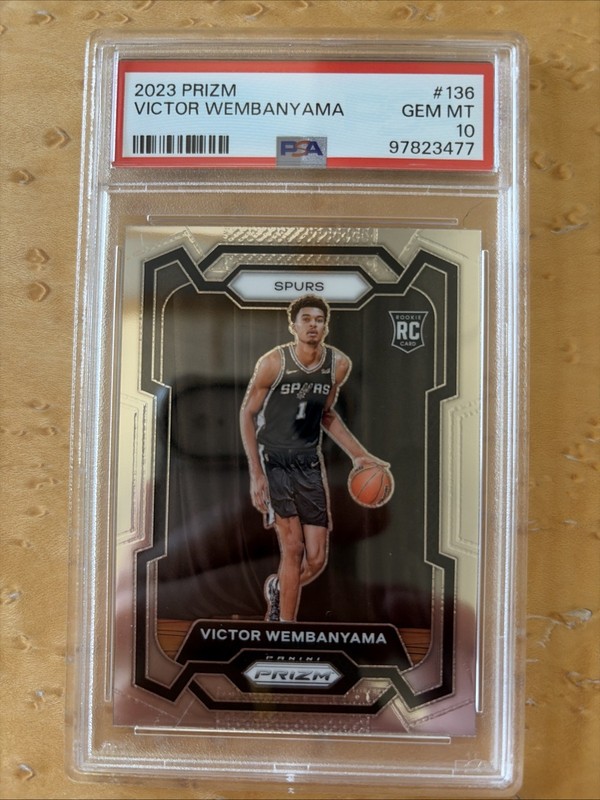 2023 Prizm Victor Wembanyama PSA 10 Gem Mint Rookie Card RC #136