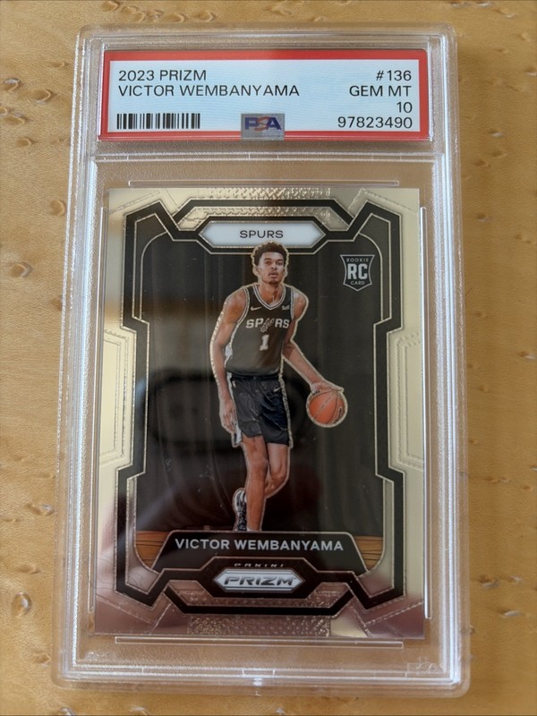 2023 Prizm Victor Wembanyama PSA 10 Gem Mint Rookie Card RC #136