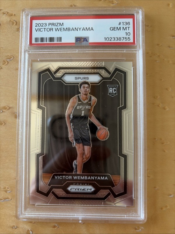 2023 Prizm Victor Wembanyama PSA 10 Gem Mint Rookie Card RC #136