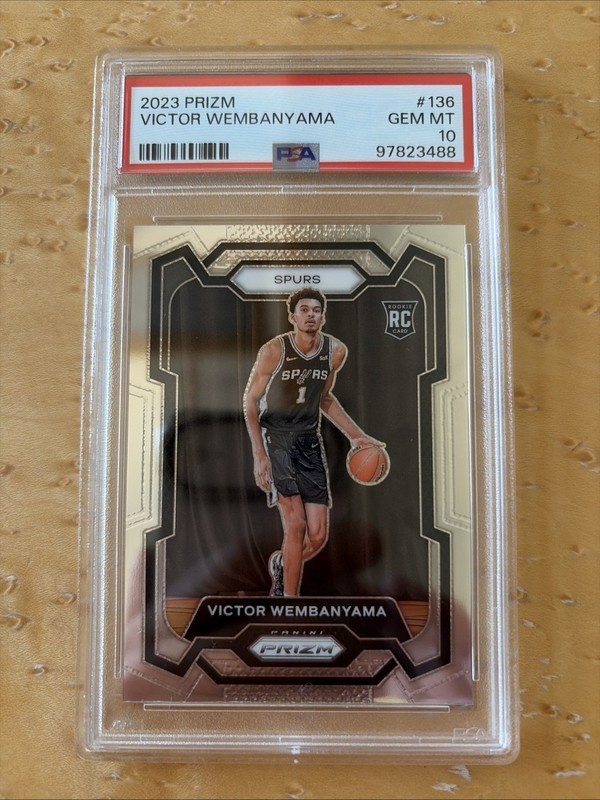 2023 Prizm Victor Wembanyama PSA 10 Gem Mint Rookie Card RC #136
