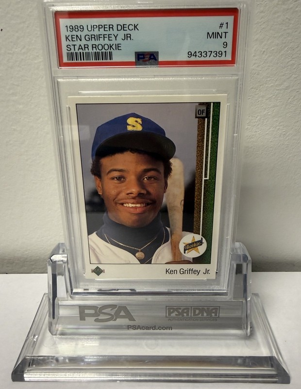 1989 Upper Deck - Star Rookie Ken Griffey Jr #1 (RC) MINT PSA 9