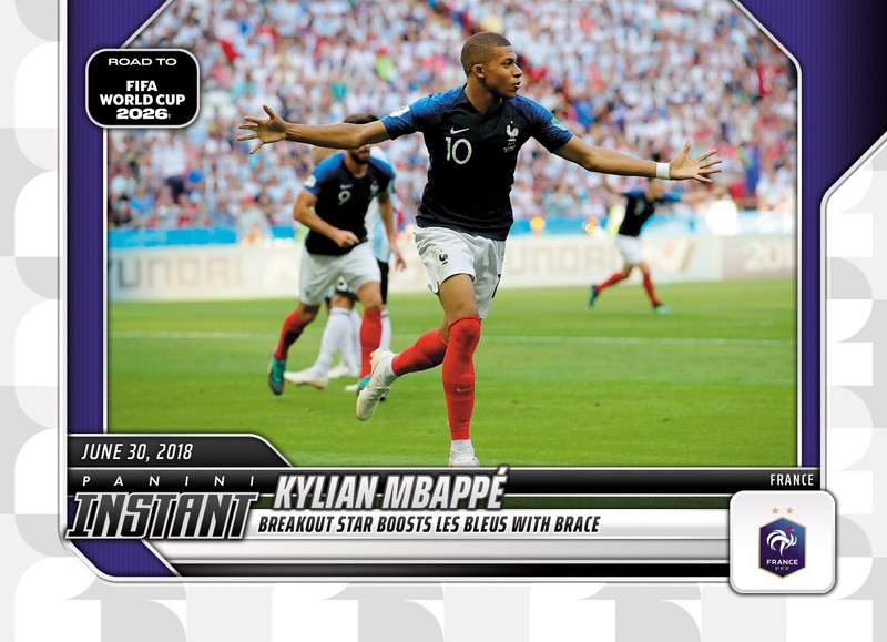 2026 Panini Instant FIFA Road to World Cup #RTWC13 Kylian Mbappe France PRESALE