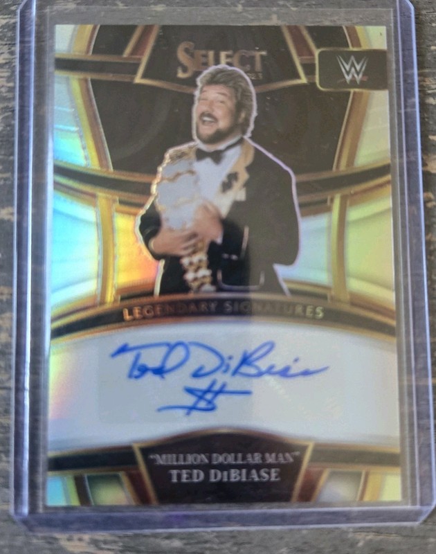 Ted Dibiase 2022 Panini Select WWE Sensational Signatures Silver Prizm Autograph