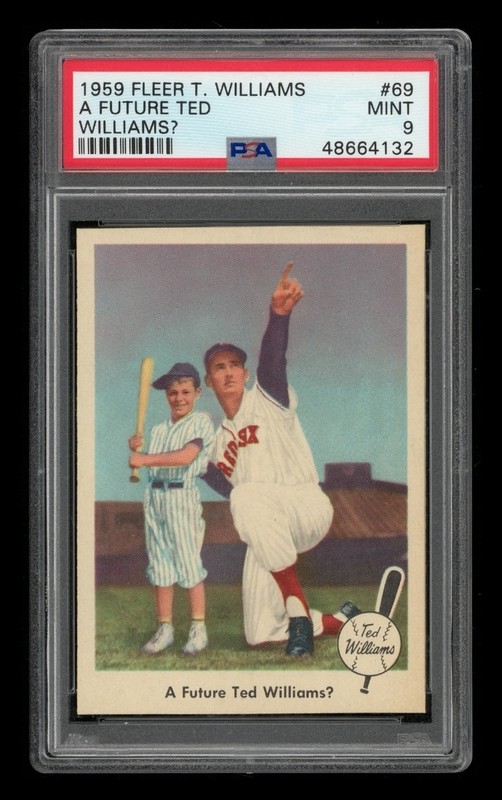 1959 Fleer Ted Williams? Set-Break # 69 A Future Ted PSA 9 MINT