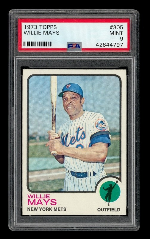 1973 Topps Set-Break #305 Willie Mays PSA 9 MINT