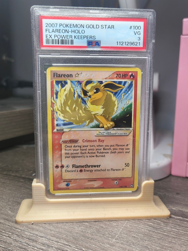 Pokemon Flareon [Gold Star] #100 Pokemon Power Keepers PSA 3