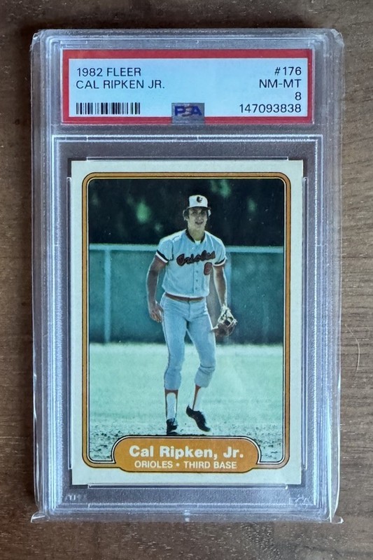 1982 Fleer Cal Ripken Jr. #176 - PSA 8 NM-MT