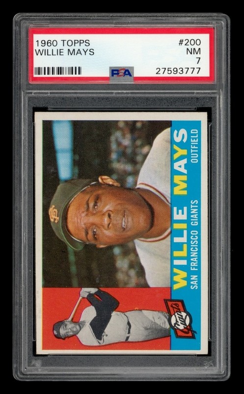 1960 Topps Set-Break #200 Willie Mays PSA 7 NM