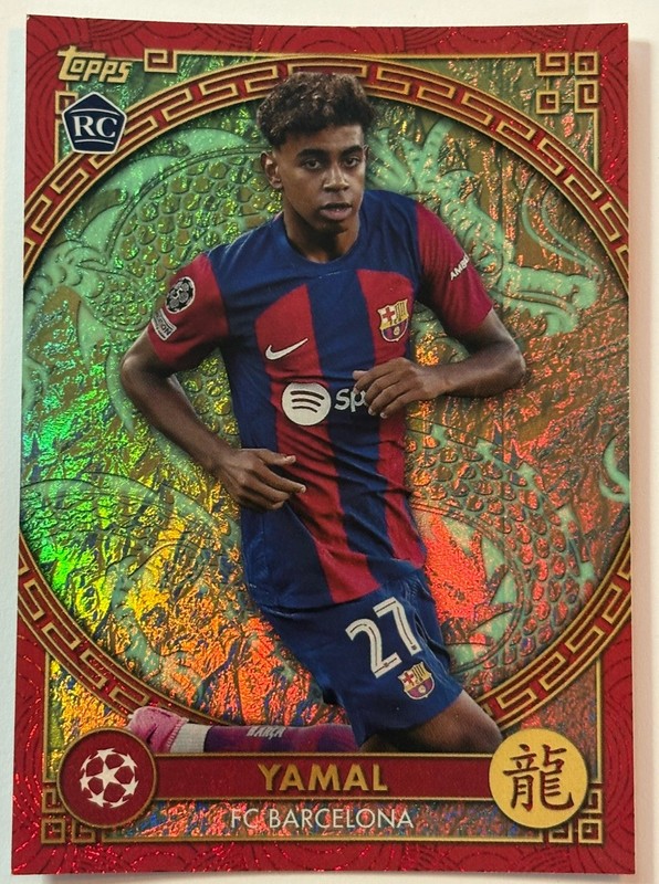 2023-24 Topps LAMINE YAMAL RC Uefa Jade Edition Chinese New Year Rookie Spain