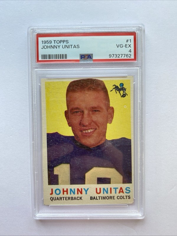 Johnny Unitas HOF COLTS 1959 Topps Card PSA 4