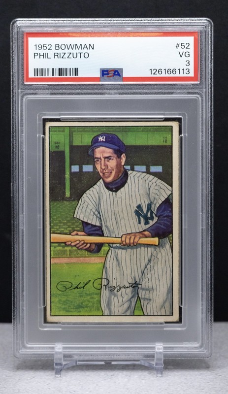 1952 Bowman - Phil Rizzuto #52 New York Yankees HOF PSA 3 Vintage Baseball Card