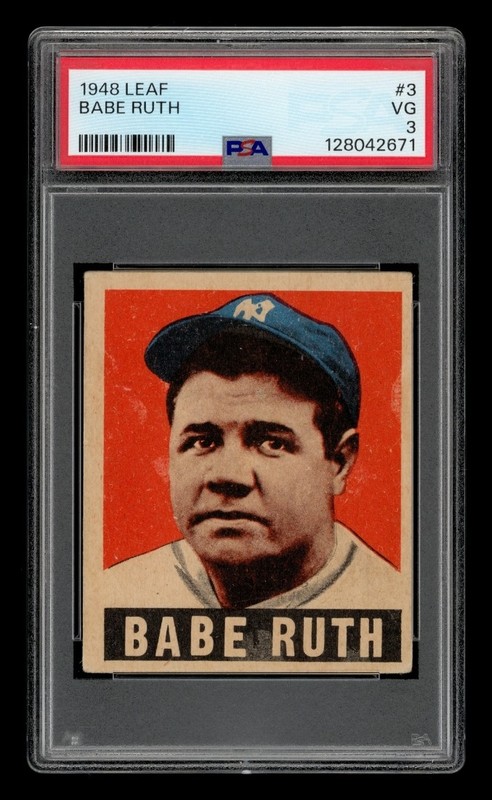 1948 Leaf Set-Break #  3 Babe Ruth PSA 3 VG