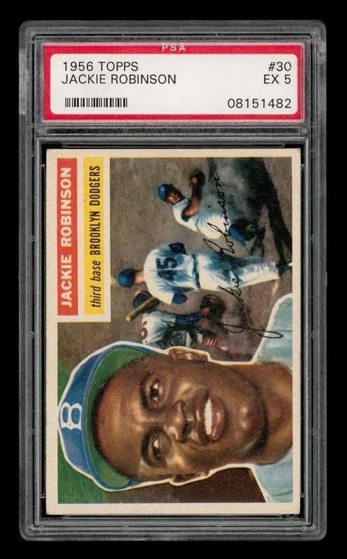 1956 Topps Set-Break # 30 Jackie Robinson PSA 5 EX
