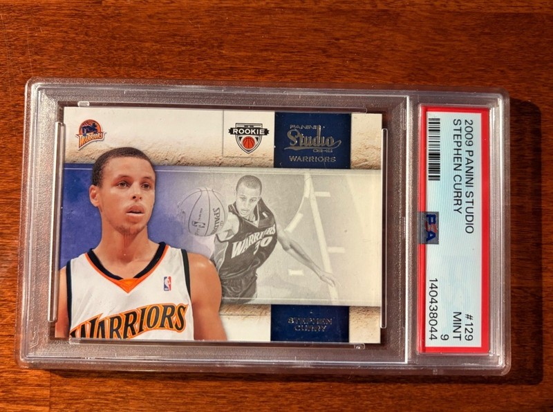 2009-10 Panini Studio - Rookie Stephen Curry #129 ROOKIE PSA 9 Mint