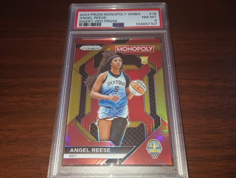 2024 Prizm Monopoly WNBA #WNBA16 Angel Reese Red Prizm #/99 RC PSA 9 Mint SKY