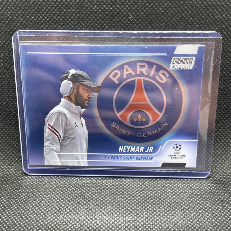 2021-22 STADIUM CLUB CHROME UEFA NEYMAR JR. REFRACTOR #100 PSG