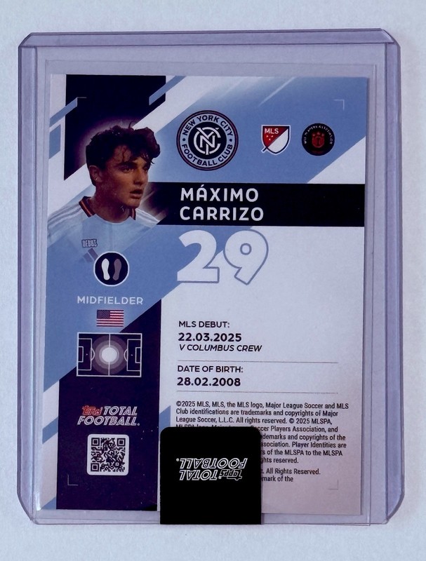 Maximo Carrizo RC /99 SEALED ROOKIE Topps Total Football SSP 🇺🇸 view 2