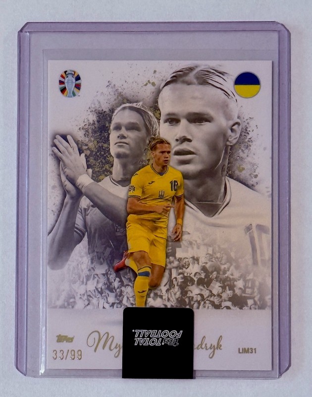 Mykhailo Mudryk Limited Edition /99 SEALED Topps Total Football 🇺🇦