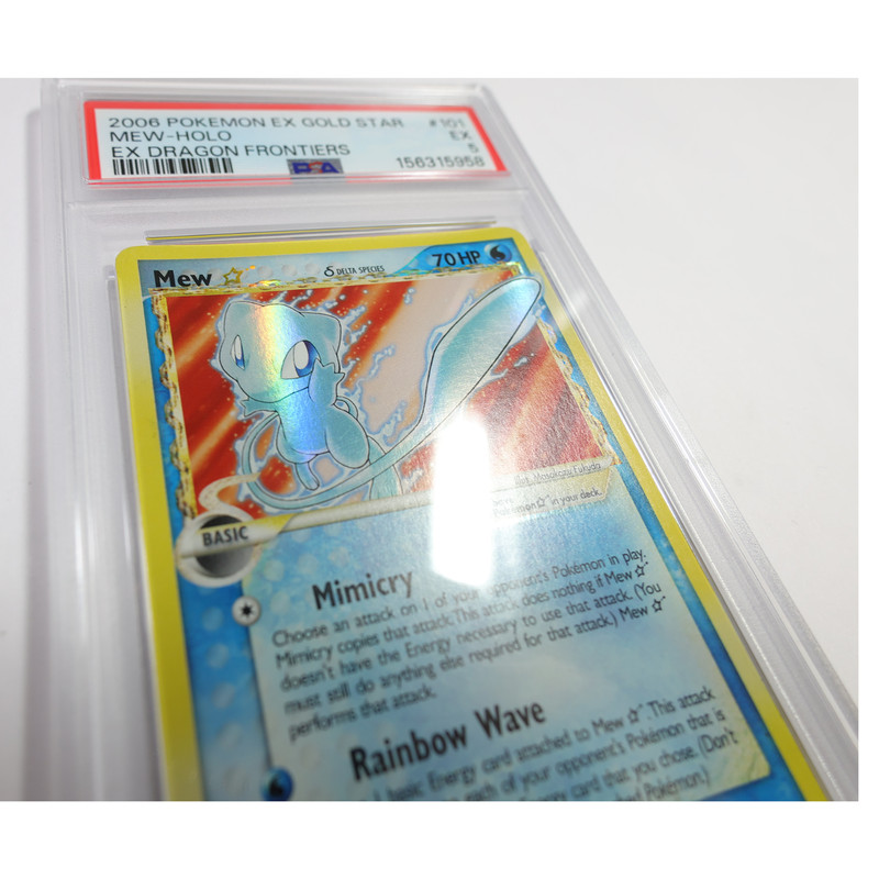 2006 PSA EX 5 - Pokemon 101/101 Holo Delta Species Mew ex Gold Star Card #61156L view 2
