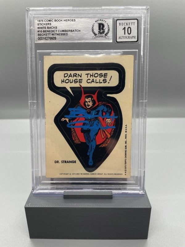 1975 COMIC BOOK HEROES (RARE) BENEDICT CUMBERBATCH AUTOGRAPH!!! Auto 10 BGS