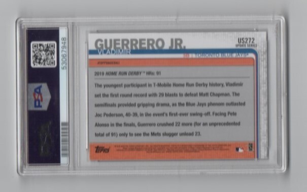 2019 Topps Update * Vladimir Guerrero Jr * #US272 *  PSA 10 view 2