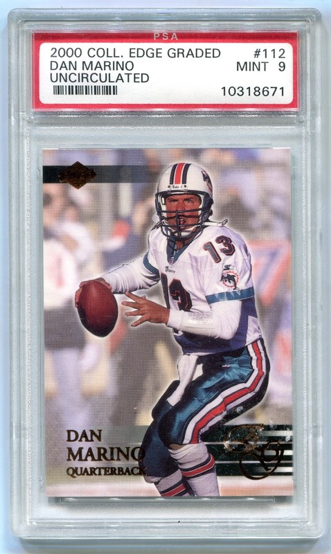 2000 Collector's Edge Graded #112 - Dan Marino PSA 9 MINT - # /5000