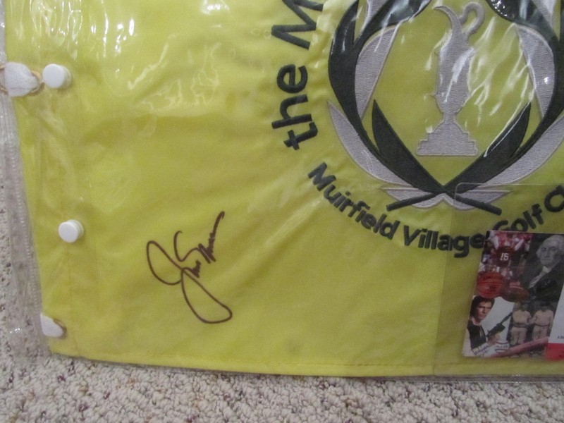 Jack Nicklaus Signed Auto Memorial Tournament Golf Flag PSA/DNA Masters Augusta view 2