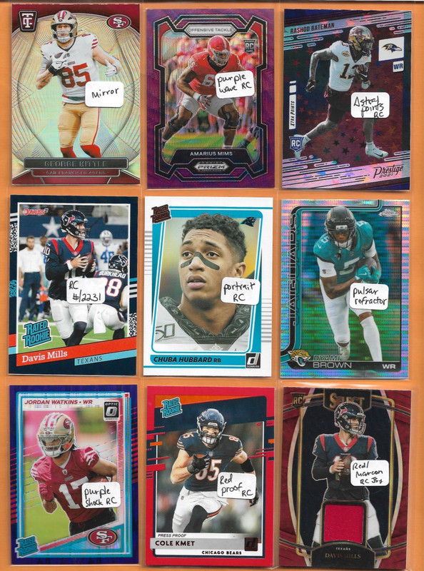 LOT OF (30) FOOTBALL CARDS - AUTO, JERSEY, PATCH, SERIAL #d, RC, SP, PRIZMS - #2 view 2