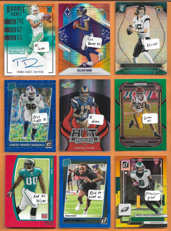 LOT OF (30) FOOTBALL CARDS - AUTO, JERSEY, PATCH, SERIAL #d, RC, SP, PRIZMS - #3 view 2