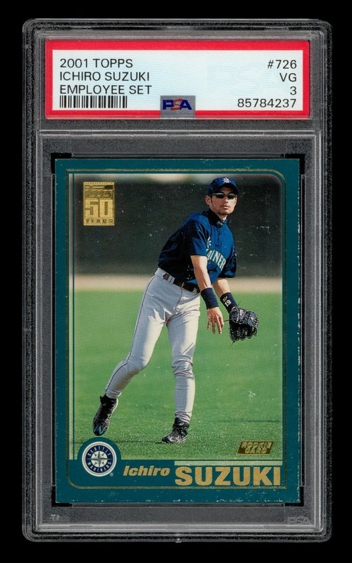 2001 Topps: #726 Ichiro Suzuki Employee Set PSA 3 VG