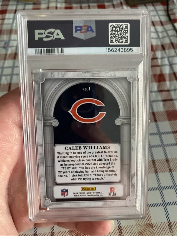 2024 Zenith Caleb Williams #1 Z Marquee RC PSA Mint 9 Fresh Grade Bears BLAZER🔥 view 2
