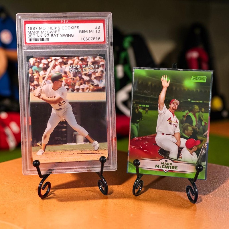 MARK MCGWIRE 1987 Mother's Cookies #3 PSA 10 GEM MINT Rookie RC A's MINT view 2