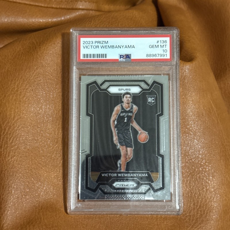 2023 Prizm #136 Victor Wembanyama Rookie PSA 10 GEM MINT RC Spurs Rookie