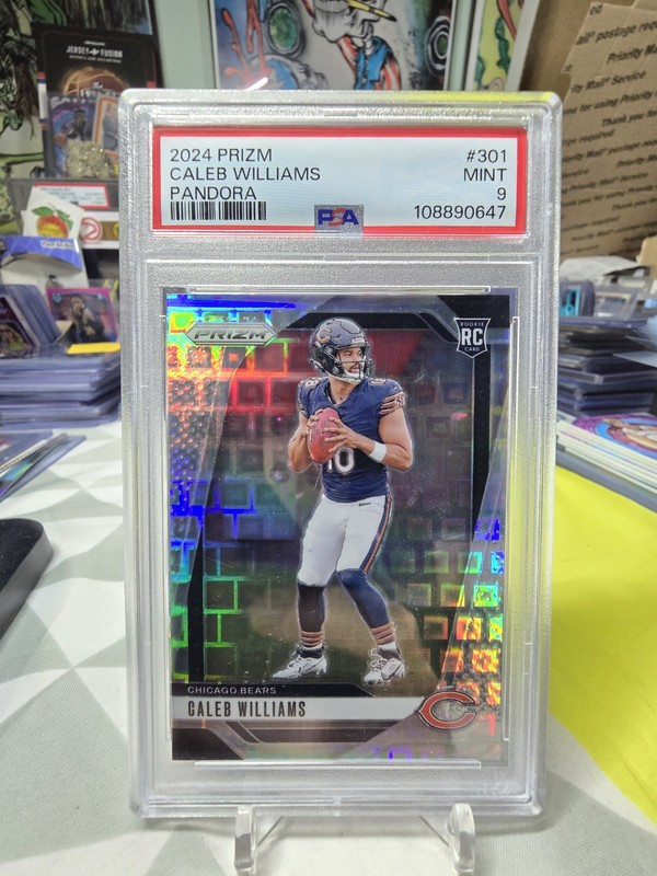 Caleb Williams 2024 Panini Prizm /400 Pandora Prizm Rookie PSA 9 #301 Bears RC