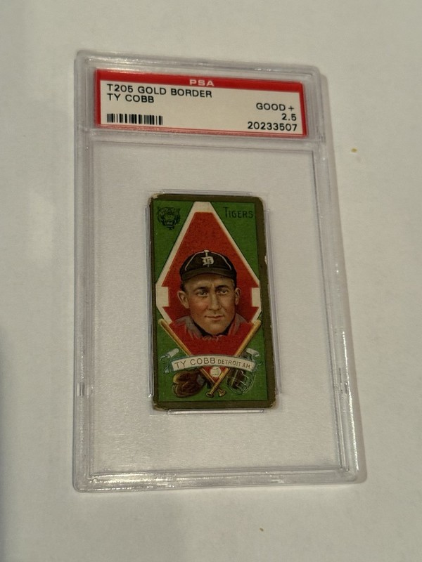 T205 Gold Border Ty Cobb, Piedmont, PSA 2.5
