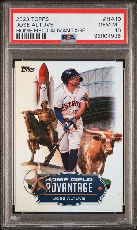 PSA 10 - 2023 Topps Baseball JOSE ALTUVE Home Field Advantage Case Hit SSP 