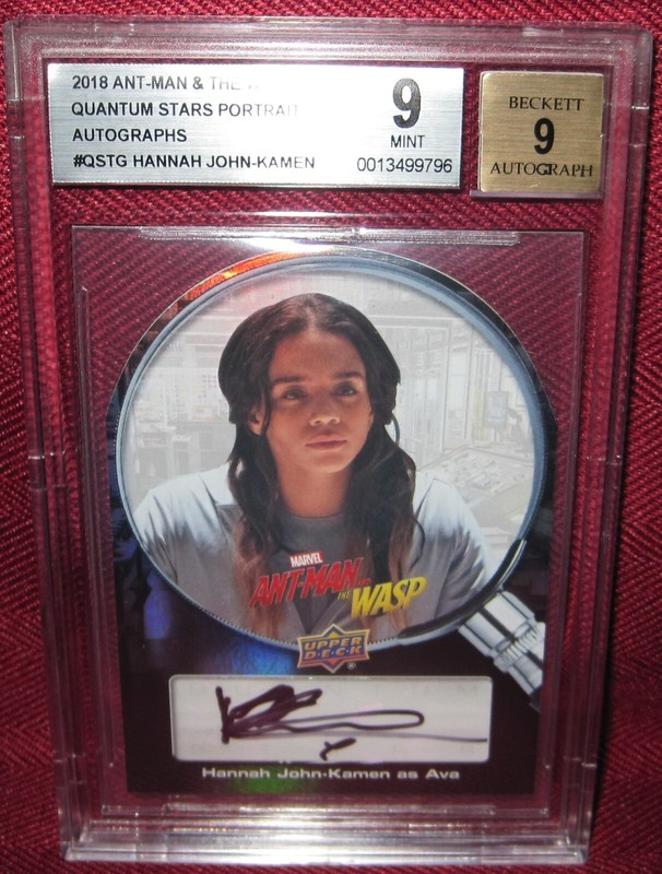 2018 ANT-MAN & THE WASP AUTOGRAPH #QS-TG HANNAH JOHN-KAMEN GHOST BGS 9 AUTO 9