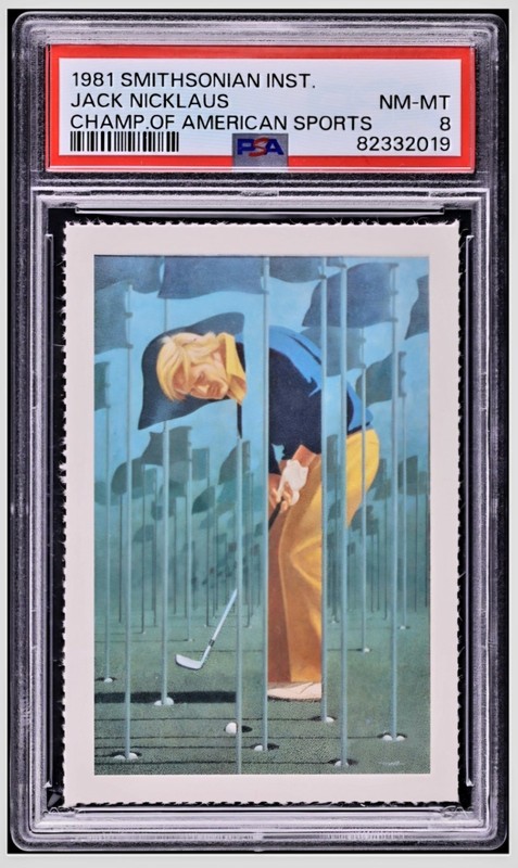 1981 ⛳ PSA 8 Jack Nicklaus Smithsonian Champ of American Sport