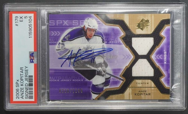 2006-07 SPx Anze Kopitar #179 Rookie Auto Autograph /1299 PSA 5 DA1531