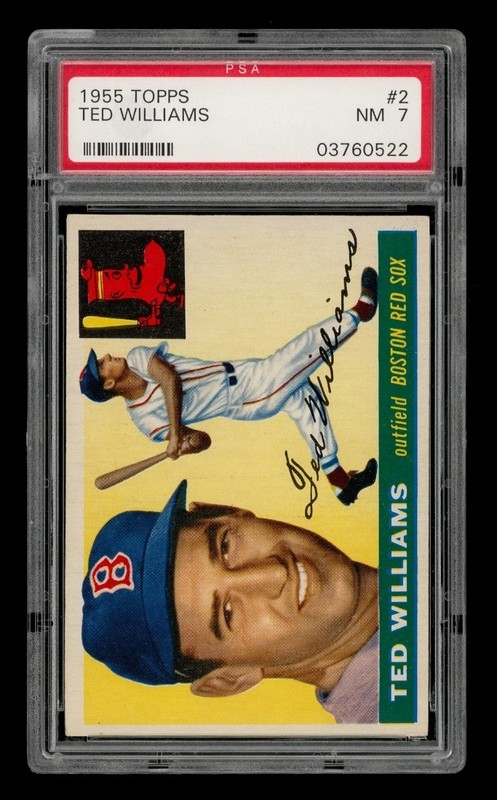 1955 Topps Set-Break #  2 Ted Williams PSA 7 NM