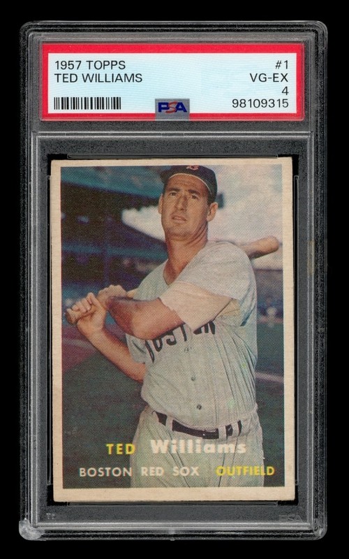 1957 Topps Set-Break # 1 Ted Williams PSA 4 VG-EX