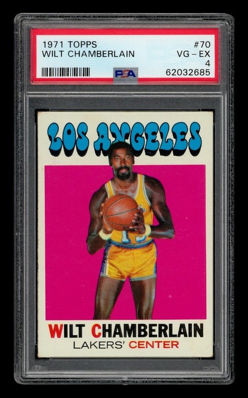 1971-72 Topps Set-Break # 70 Wilt Chamberlain PSA 4 VG-EX